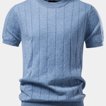 RIBBED SWEATER TEE FOR MEN