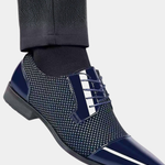 PATENT CAP TOE OXFORD FOR MEN