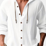 HOODED LONG SLEEVE SHIRT FOR MEN