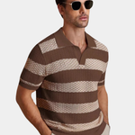 TEXTURED KNIT POLO FOR MEN