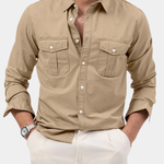WRINKLE RESISTANT BUTTON SHIRT FOR MEN