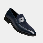 SUEDE PANEL LOAFERS FOR MEN