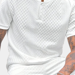 STAND COLLAR POLO SHIRT FOR MEN