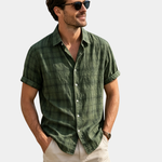 PLAID WOVEN SHIRT FOR MEN