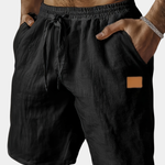 WOVEN LINEN SHORTS FOR MEN