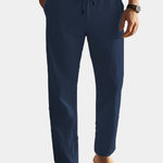 LINEN DRAWSTRING TROUSERS FOR MEN
