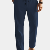 LINEN DRAWSTRING TROUSERS FOR MEN