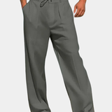 LINEN STRAIGHT TROUSERS FOR MEN