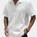 TEXTURED CUBAN SHIRT FOR MEN