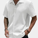 TEXTURED CUBAN SHIRT FOR MEN
