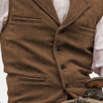 VINTAGE WOOL BLEND VEST FOR MEN