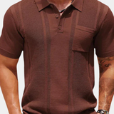SLEEK TEXTURED POLO SHIRT FOR MEN