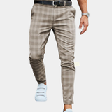 PLAID SLIM CHINO FOR MEN
