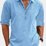 LINEN POLO SHIRT FOR MEN
