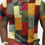 PATCHWORK POLO SHIRT FOR MEN