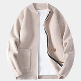 RIBBED KNIT JACKET FOR MEN