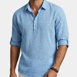 LINEN BLEND POLO FOR MEN