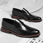 Montovani Leather Penny Loafers