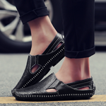 PERFORATED LEATHER SANDALS FOR MEN