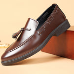Valente Leather Tassel Loafers