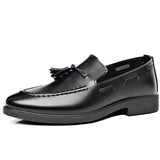 Valente Leather Tassel Loafers
