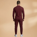 Casual Set with Buttoned Top and Drawstring Trousers
