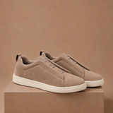 Men's Laceless Suede Sneakers – Slip-On Casual Shoes | Areleon