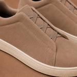 Men's Laceless Suede Sneakers – Slip-On Casual Shoes | Areleon