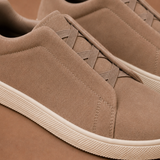 Men's Laceless Suede Sneakers – Slip-On Casual Shoes | Areleon