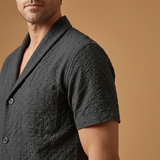 Loungewear Set with Button-Up Shirt and Jogging Pants