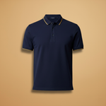 Polo Shirt with Classic Collar and Button Placket
