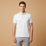 Polo Shirt with Classic Collar and Button Placket