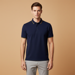 Polo Shirt with Classic Collar and Button Placket