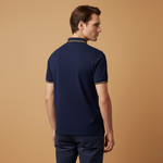 Polo Shirt with Classic Collar and Piqué Surface