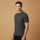 Tommy Polo Shirt with Collar and Button Placket