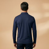 Polo Shirt with Stretch Fabric and Structured Collar