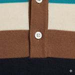 Polo Top with V-Neck and Button Placket