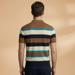 Polo Top with V-Neck and Button Placket