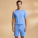 Sports Set with T-Shirt and Drawstring Shorts