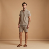 Summer Set with Henley Shirt and Drawstring Trousers