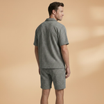 Summer Set with Short-Sleeve Shirt and Elastic Waist Shorts