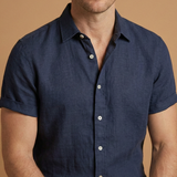 Summer Set with Short-Sleeved Shirt and Tapered Trousers