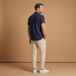 Summer Set with Short-Sleeved Shirt and Tapered Trousers