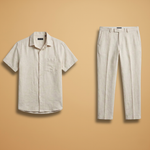 Summer Set with Short-Sleeved Shirt & Trousers