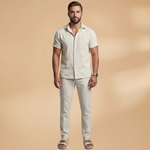 Summer Set with Short-Sleeved Shirt & Trousers