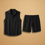 Summer Set with Sleeveless Shirt and Relaxed Shorts