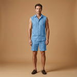 Summer Set with Sleeveless Shirt and Relaxed Shorts