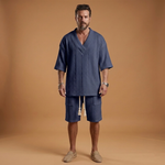 Summer Set with V-Neck Shirt & Shorts