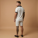 Summer Set with Zip-Up Polo and Relaxed Shorts