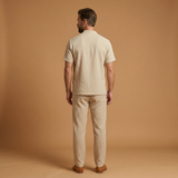 Summer Set with V-Neck and Elastic Waist